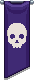 Visual colocado de Grande Bandeira Skelekin
