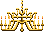 Cena de Candelabro Ornado de Ouro