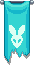 Visual colocado de Bandeira de Parede Bunnykin Rasgada