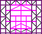 Visual colocado de Grade de Luz Magenta
