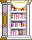 Visual colocado de Estante de Livros Fofa Acentuada