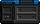 Visual colocado de Caixa de Metal Azul