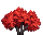 Visual colocado de Arbusto Vermelho
