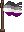 Visual colocado de Bandeira Inkling de Orgulho Assexual