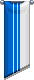 Visual colocado de Bandeira de Parede Grande Halfsea