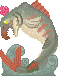 Visual colocado de Estátua do Salmonid Divino