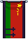 Visual colocado de Bandeira do Exército de Libertação Jiangshi