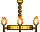 Visual colocado de Candelabro Medieval de Ouro