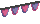 Visual colocado de Bandeirola IO Rosa 5x3