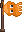 Animação colocada de Bandeira Inkling Laranja