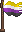 Visual colocado de Bandeira Inkling de Orgulho Não Binário