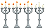 Estado on de Velas Reais de Prata