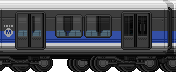 Visual colocado de Trem Metropolitano do Meio