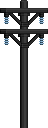 Visual colocado de Pilar de Utilidade de Metal