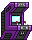 Visual colocado de Máquina Arcade Roxa
