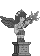Visual colocado de Estátua do Corvo Tengu