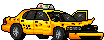 Visual colocado de Taxi Americano Destruído