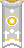 Visual colocado de Estandarte Angelical de Parede Médio