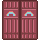 Visual colocado de Porta D. Dupla de Madeira Arco-Íris