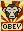 Visual colocado de Placa de Obediência