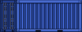 Visual colocado de Contêiner Azul