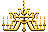 Visual colocado de Candelabro Ornado de Ouro