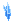 Visual colocado de Cristal Flutuante Azul S