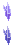 Estado off de Cristal Flutuante Violeta S