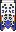 Visual colocado de Saturno. Bandeira de Leopardo