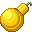 Visual colocado de Enfeite de Bola Dourada