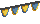 Visual colocado de Bandeirola Azul + Amarela 5x3