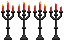 Estado on de Velas Pretas