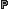 Ícone de inventário de Letra P