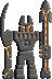Visual colocado de Estátua Guardiã de Pedra