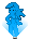 Visual colocado de Dançarina Holográfica Azul