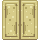 Visual colocado de Porta D. Dupla de Arenito