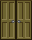 Visual colocado de Porta Dupla Painelada