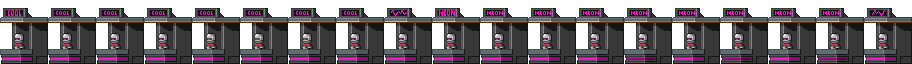 Animação colocada de Loja Neon