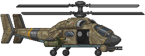 Visual colocado de Helicóptero de Ataque Colonial Sika