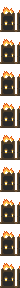 Animação colocada de Fogo de Barril