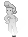 Visual colocado de Dançarino Holográfico Branco