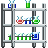 Visual colocado de Prateleira Química Elegante