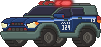 Animação de Carro de Patrulha COPSC com sirenes