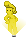 Visual colocado de Dançarino Holográfico Amarelo