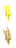 Estado off de Cristal Flutuante Amarelo S