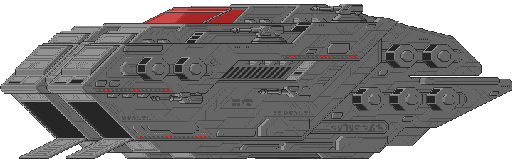 Visual colocado de Nave de Transporte Thelean