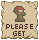 Visual colocado de Placa Por Favor Pegue
