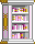 Visual colocado de Estante de Livros Fofa