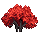 Visual colocado de Arbusto Vermelho