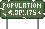 Visual colocado de Placa de População Arruinada